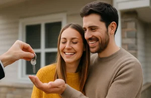 Happy first-time homebuyers in Montana.